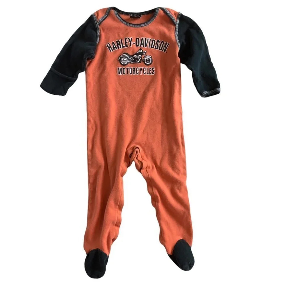 Harley Davidson Motorcycles  Toddler Onepiece Onesie *NO SIZE TAG